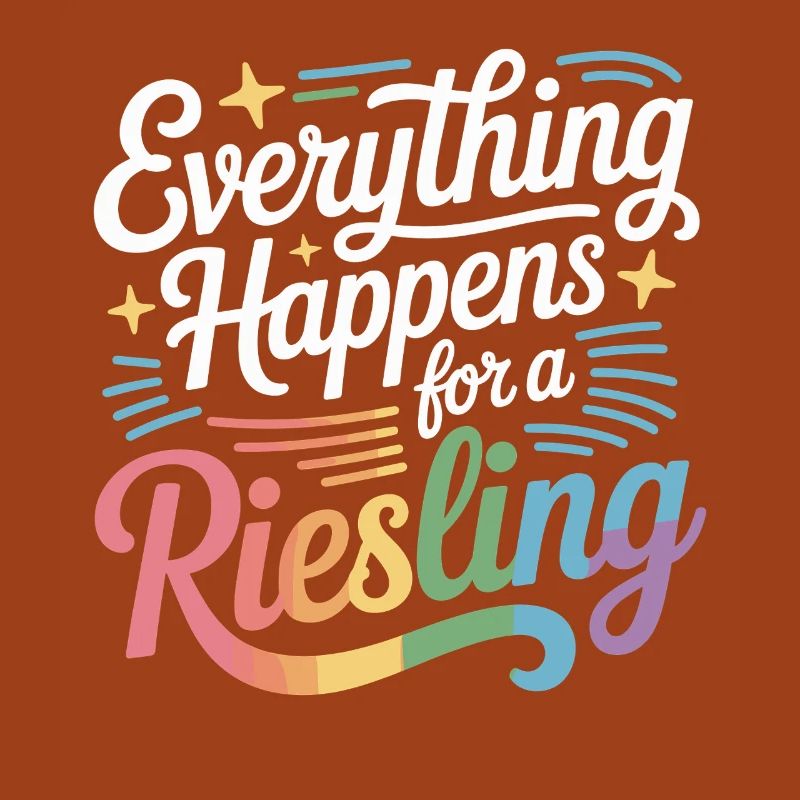 Wine Wine Drinker Everything Happens For A Riesling