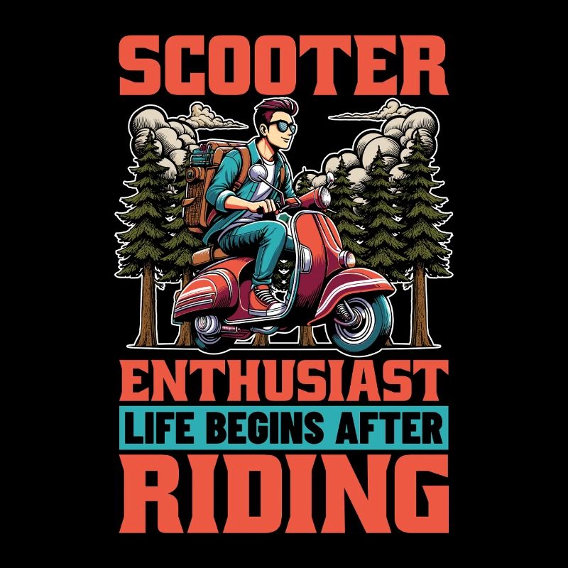 Scooter Enthusiast Life Begins Kick Scooter Lover