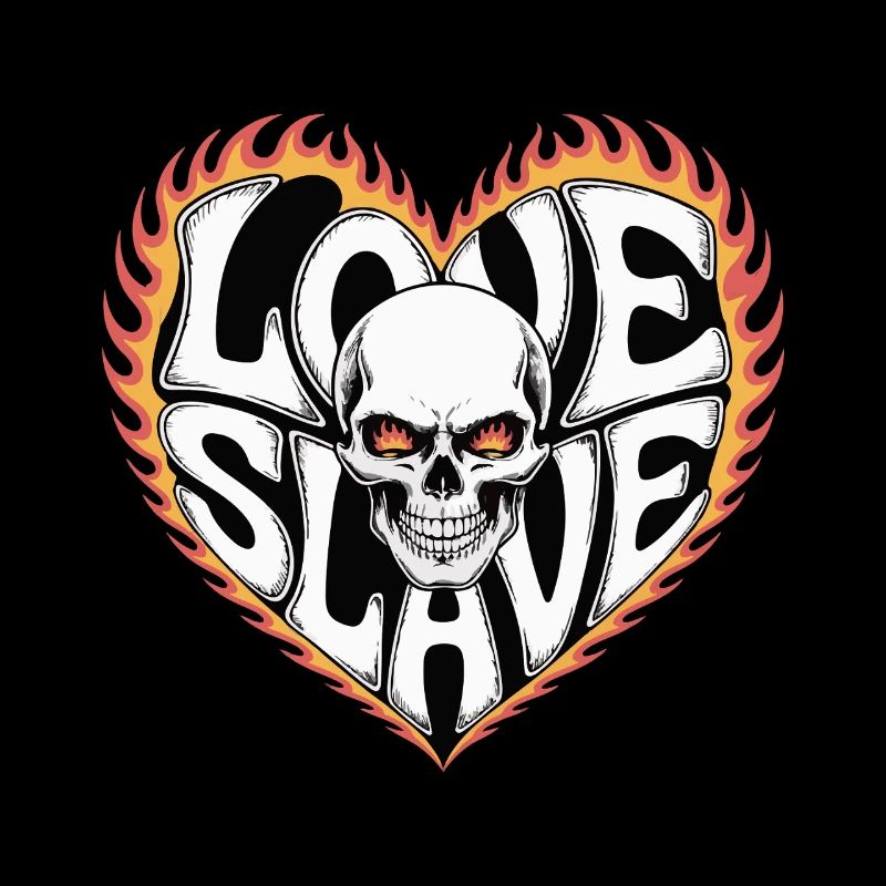 Edgy Heart with Skull Tattoo Design