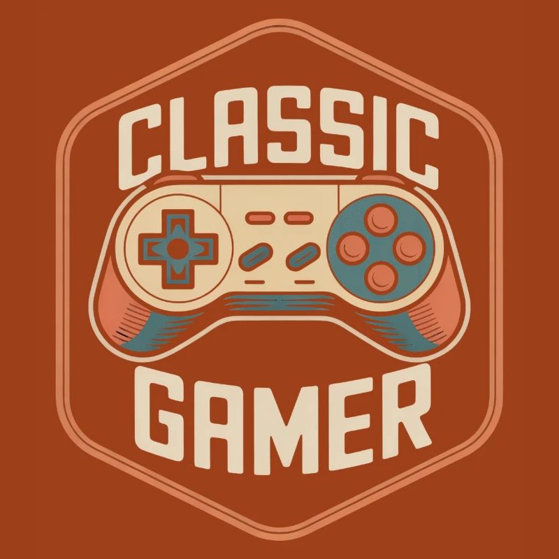 Classic Gamer Retro Controller Nostalgie