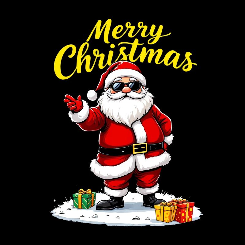 Joyeux Noël Père Noël avec des cadeaux