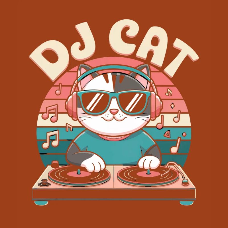 Drôle de chat DJ