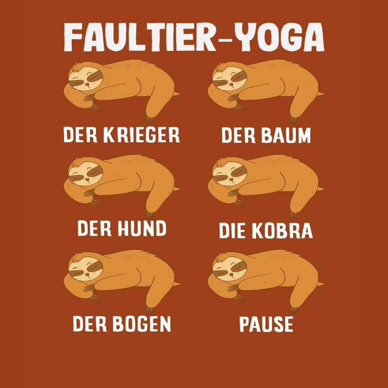 Faultier Yoga Routine Sport Geschenk