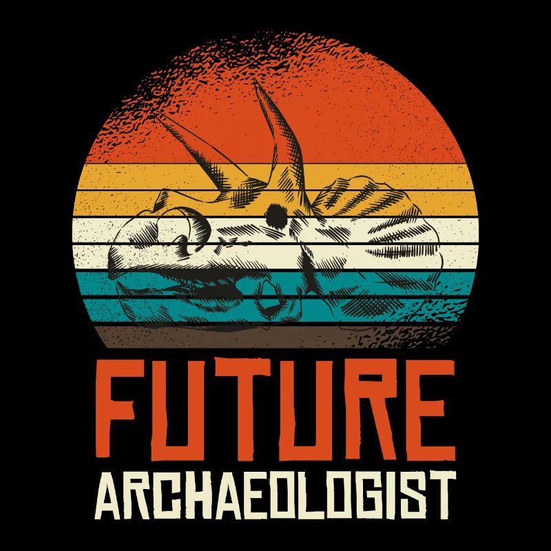 Future Archaeologist Fossil Skull