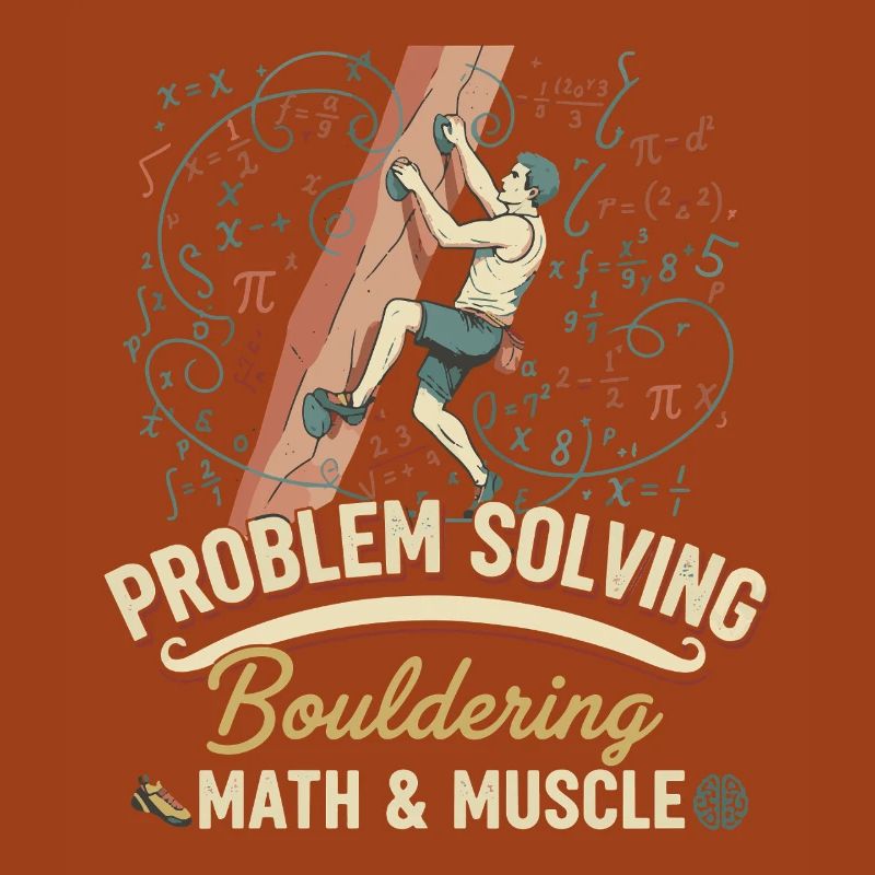Bouldering Math & Muscle Problem Solving Climb