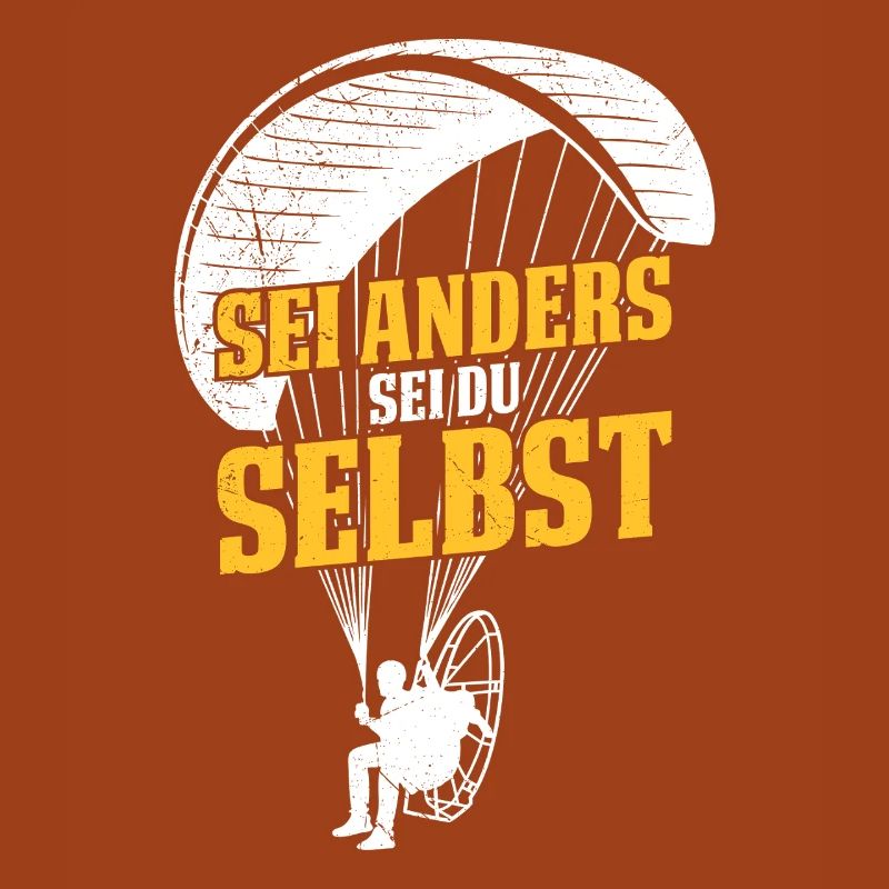 Gleitschirm SEI ANDERS SEI DU SELBST Lustiges