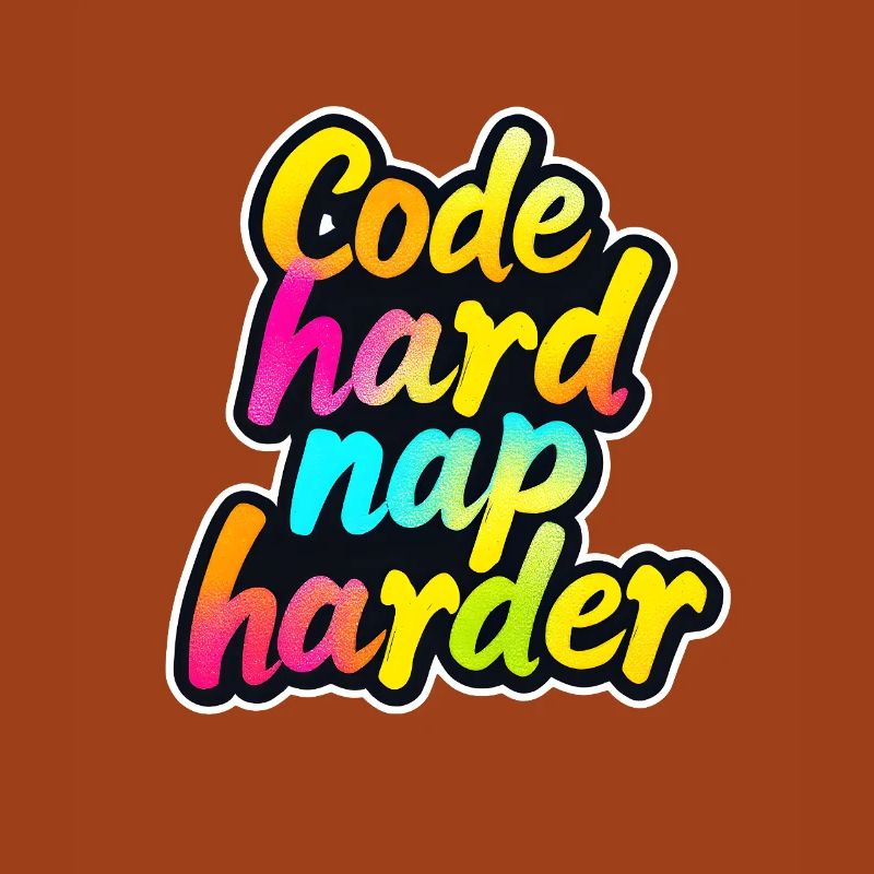 Code Hard Nap Harder Funny Programmer Tee