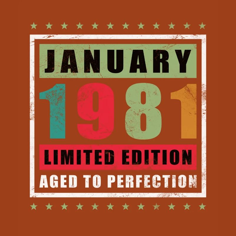 Januar 1981 Limitierte Edition Gealtert Perfektion