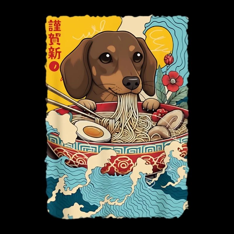 Japanese Ramen Dachshund Noodle Bowl Anime Otaku