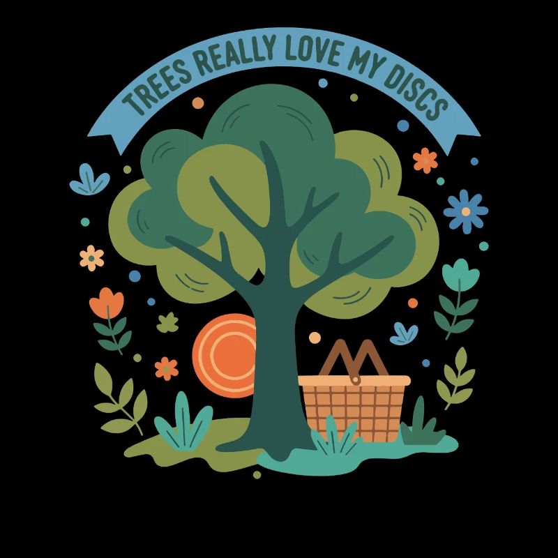 Trees Really Love My Discs Funny Disc Golf Scene