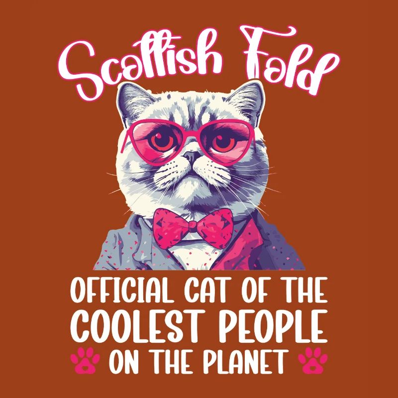 Scottish Fold Maman Propriétaire de chat Peluche Chat Écossais