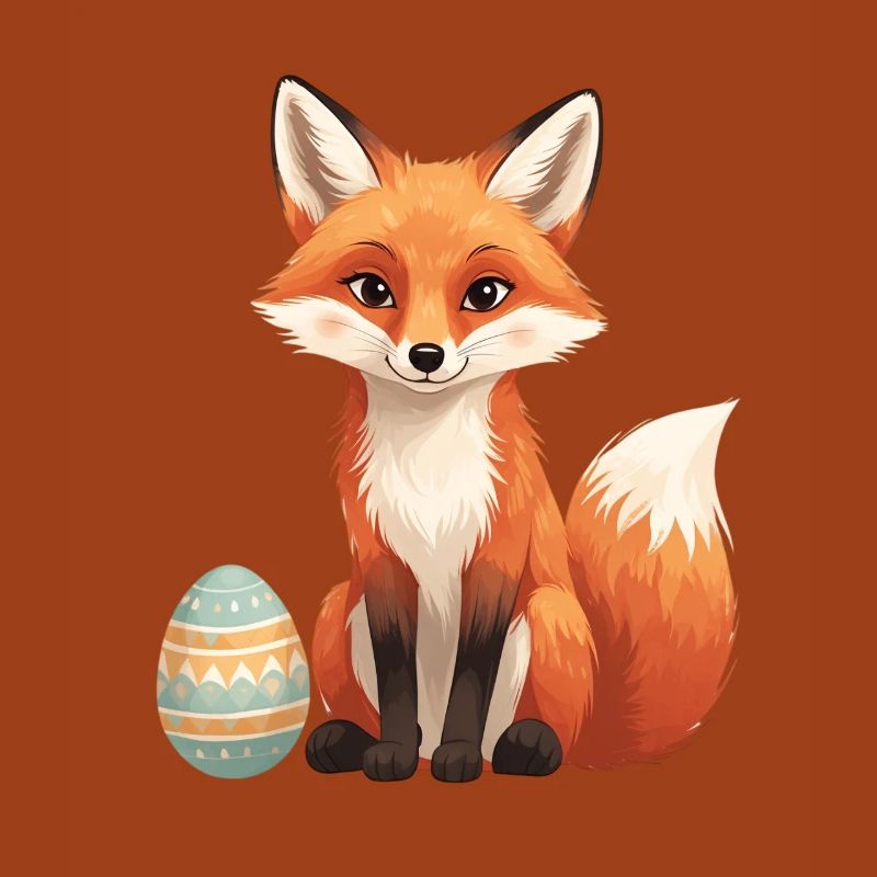 Osterfuchs mit weichem Stil