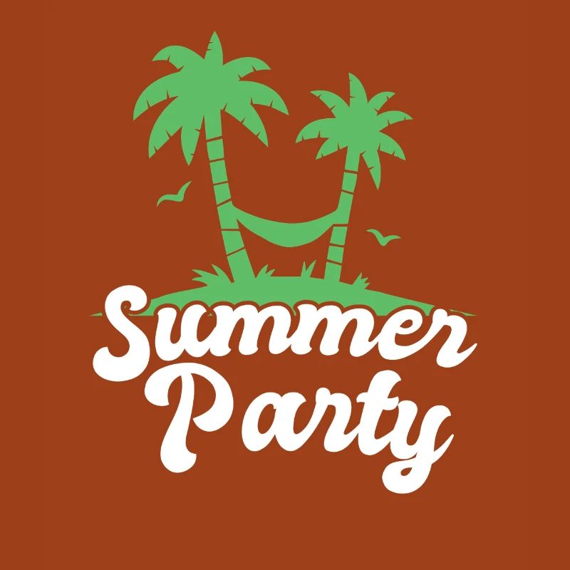 Summer Party Palm Tree Design