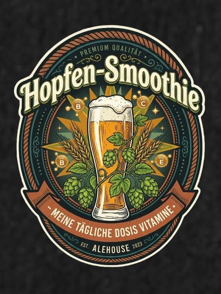 Hopfen-Smoothie Etikett