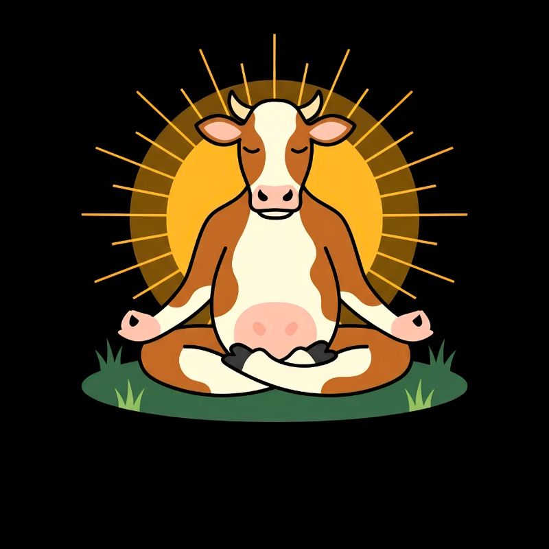 Sun Meditation Cow