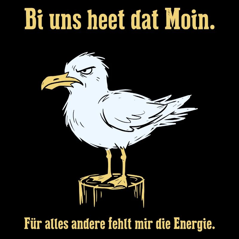 Moin Möwe Norddeutschland Humor Design