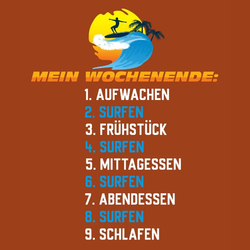 Mein Surf-Wochenende – Surf Schedule