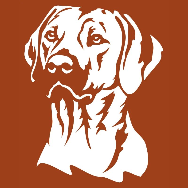 Rhodesian Ridgeback Head « Black Edition »