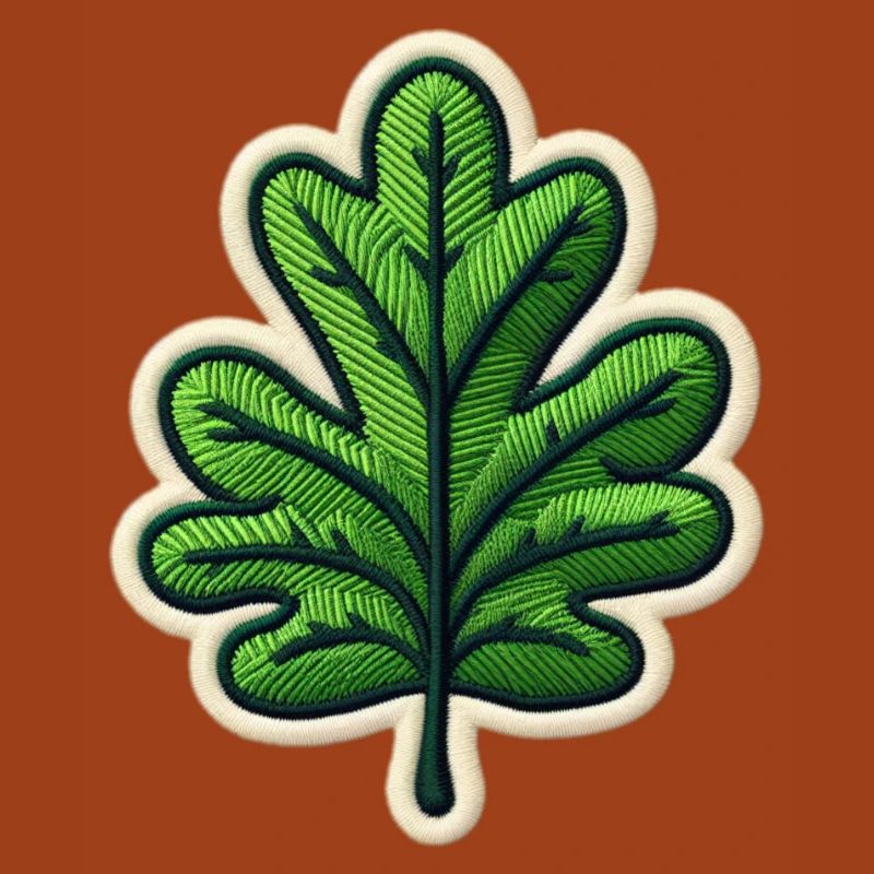 Grünes Blatt Patch