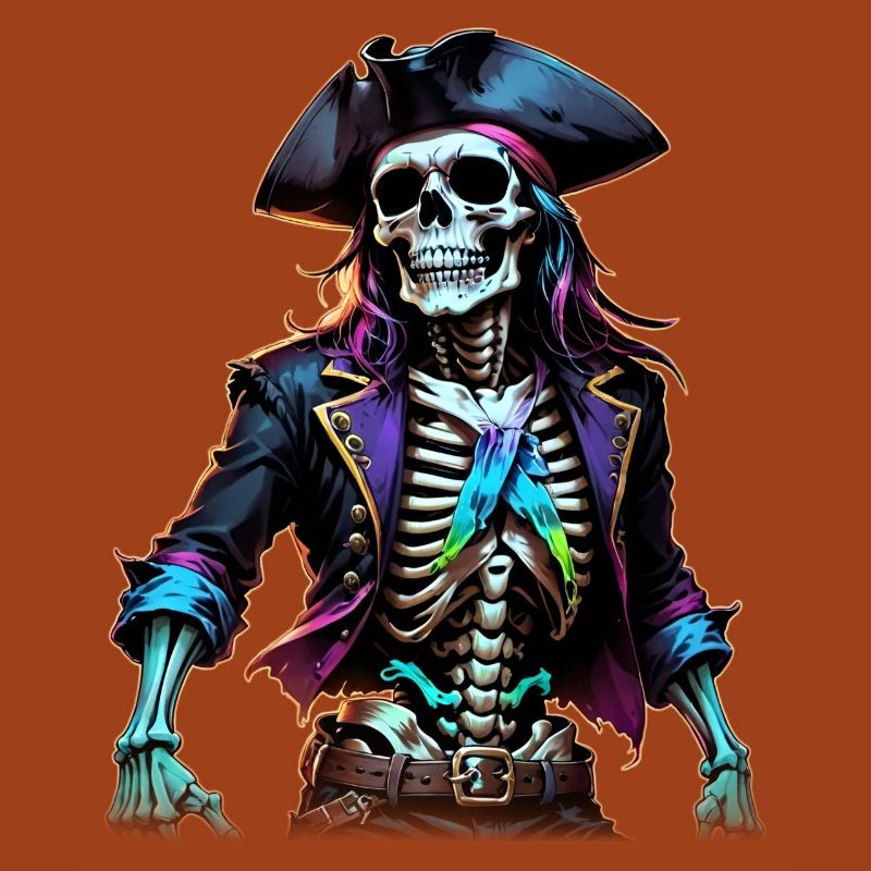 Illustration de squelette de pirate