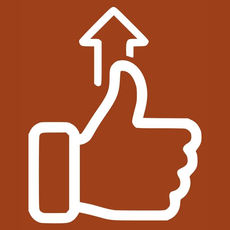 Status Up Hand Icon Level Up Vector