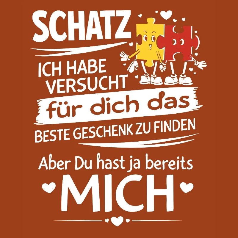 Schatz Geschenk Spruch Puzzleherz