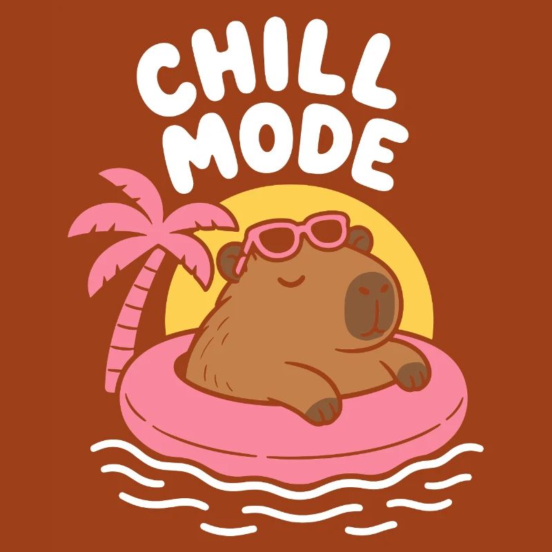 Chill Mode Floating Capybara
