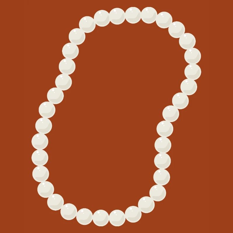 Conception élégante de collier de perles de perles