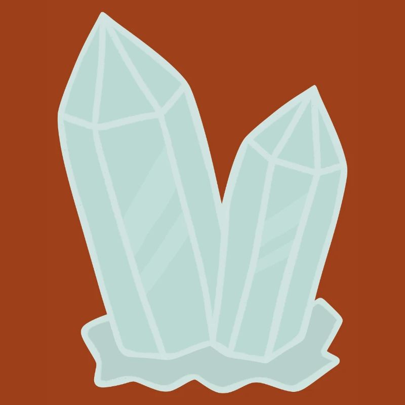 Crystal Cluster Geode Illustration