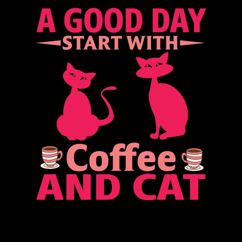 Bonjour, commencez le café, chats