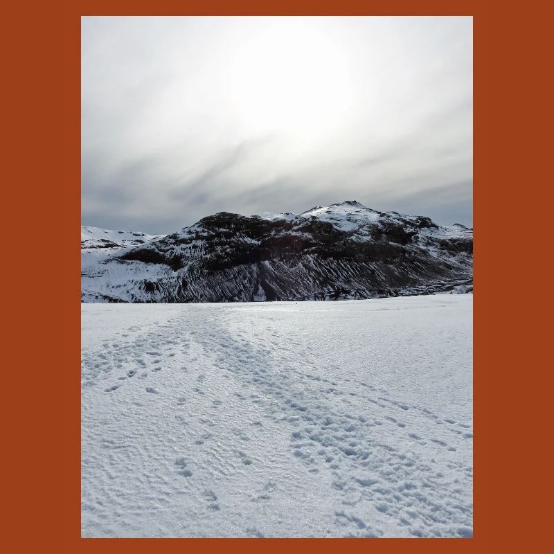 Snowbound Horizon Under Pale Sun
