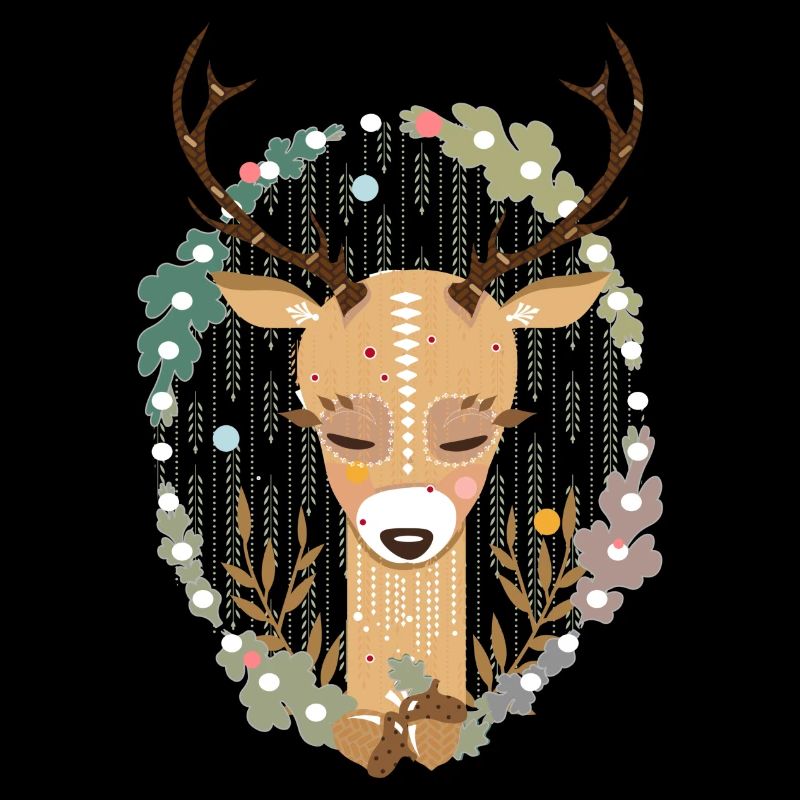 A deer in the forest