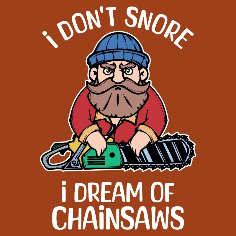 Tronçonneuse déclaration bûcheron sciure bois