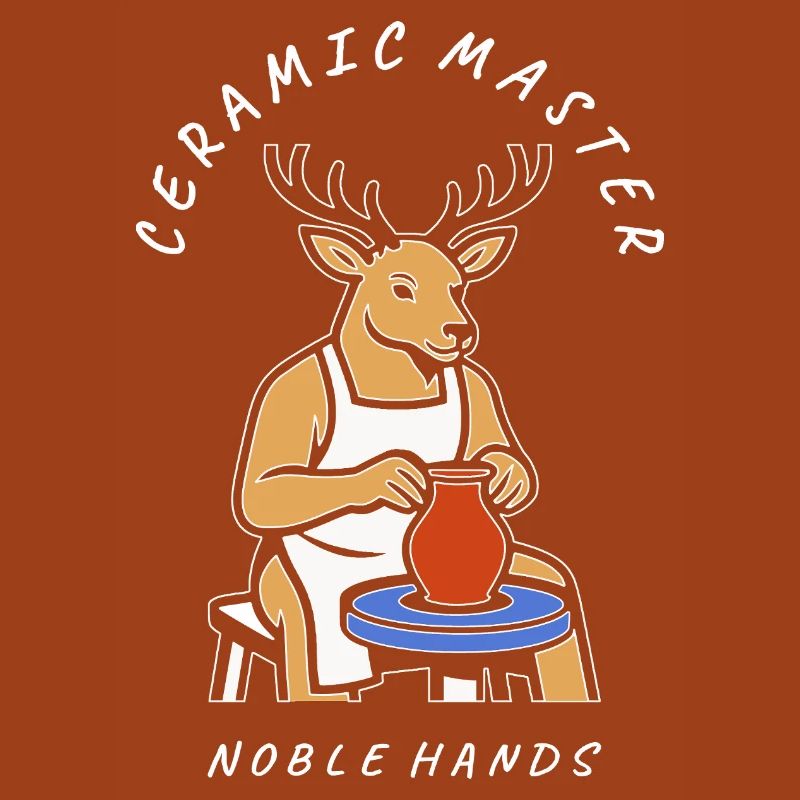 Ceramic Master Deer — Noble Hands