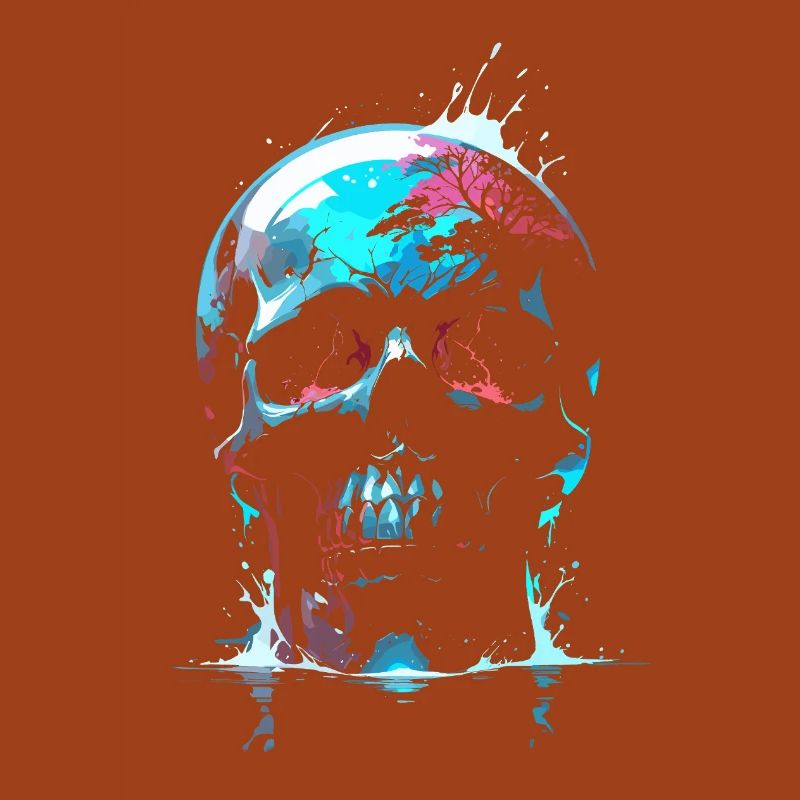 Skull - Reflected Mortality - Nature's Requiem