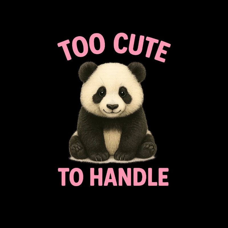 Niedlicher Panda mit Spruch
