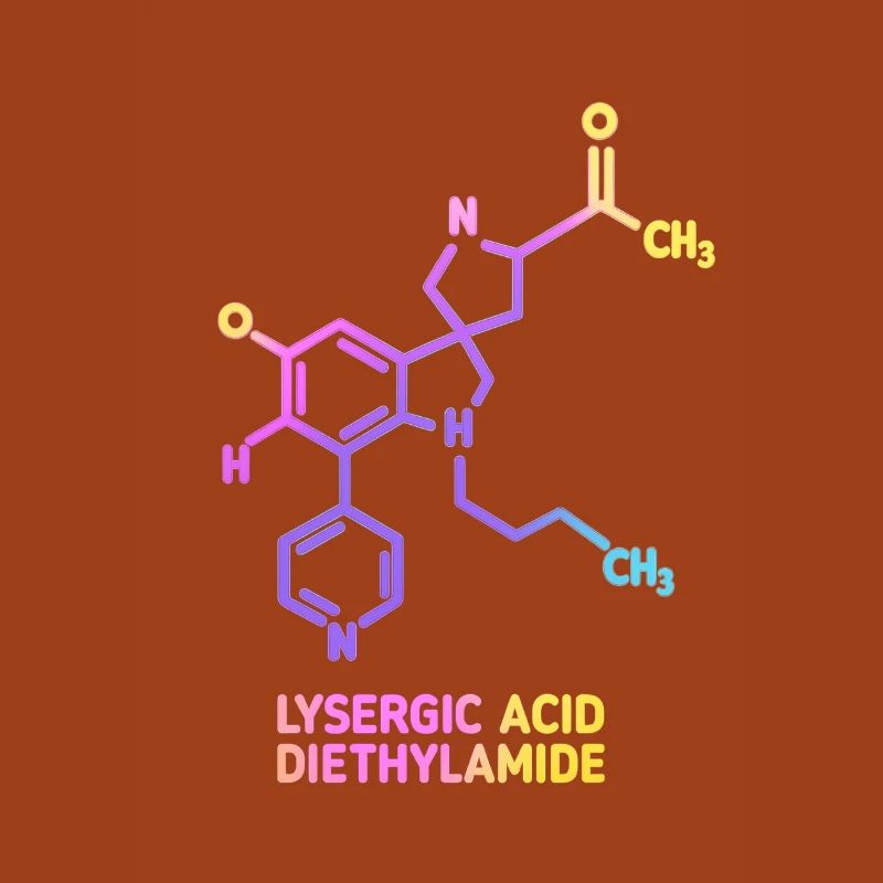 Art moléculaire psychédélique LSD