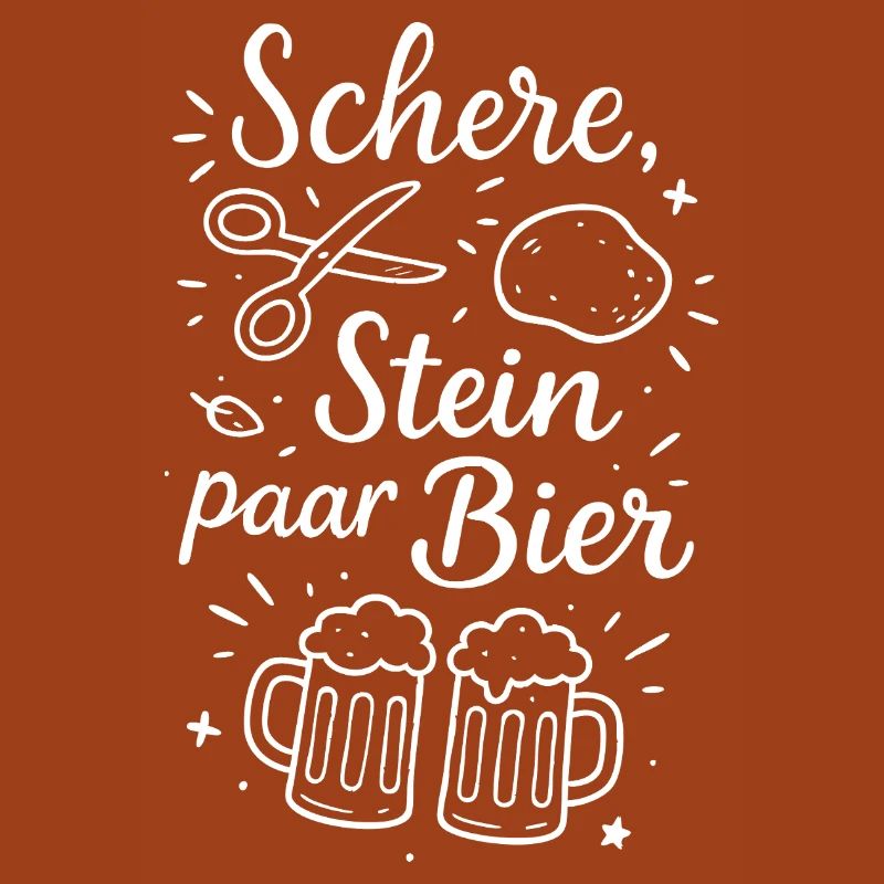 Schere Stein ein Bier – Party & Bier Spruch
