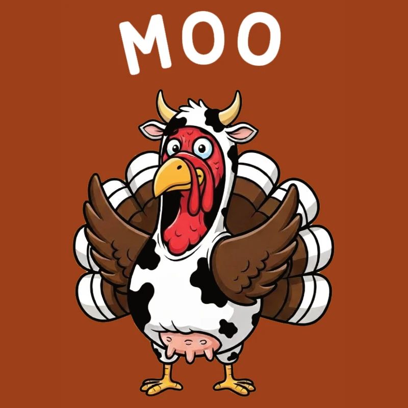 Dinde Moo Drôle Vache de Noël
