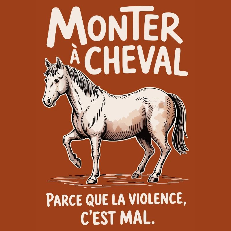 Monter à cheval, parce que la violence c’est mal
