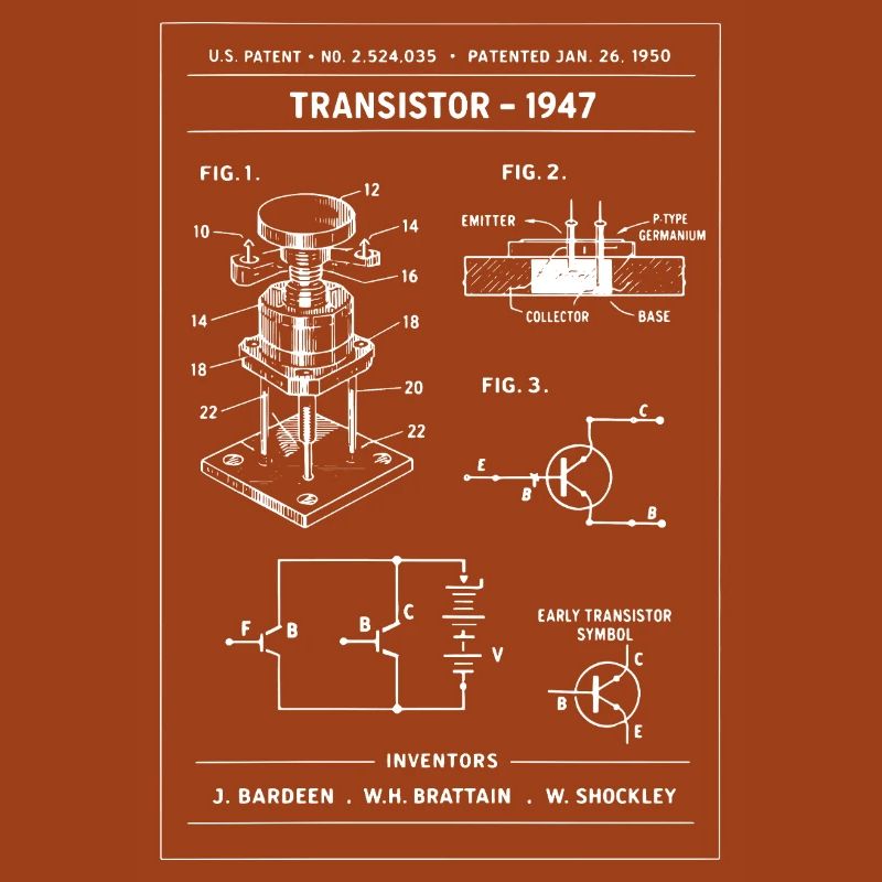 Transistorpatent-Bauplan