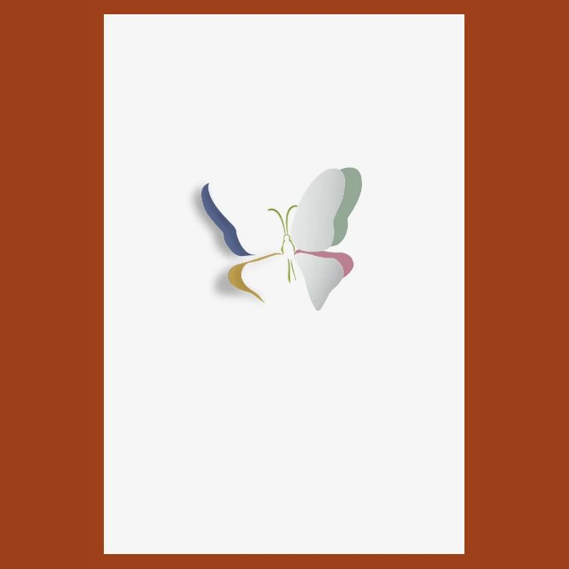 Minimalistischer Schmetterling ästhetisch Design