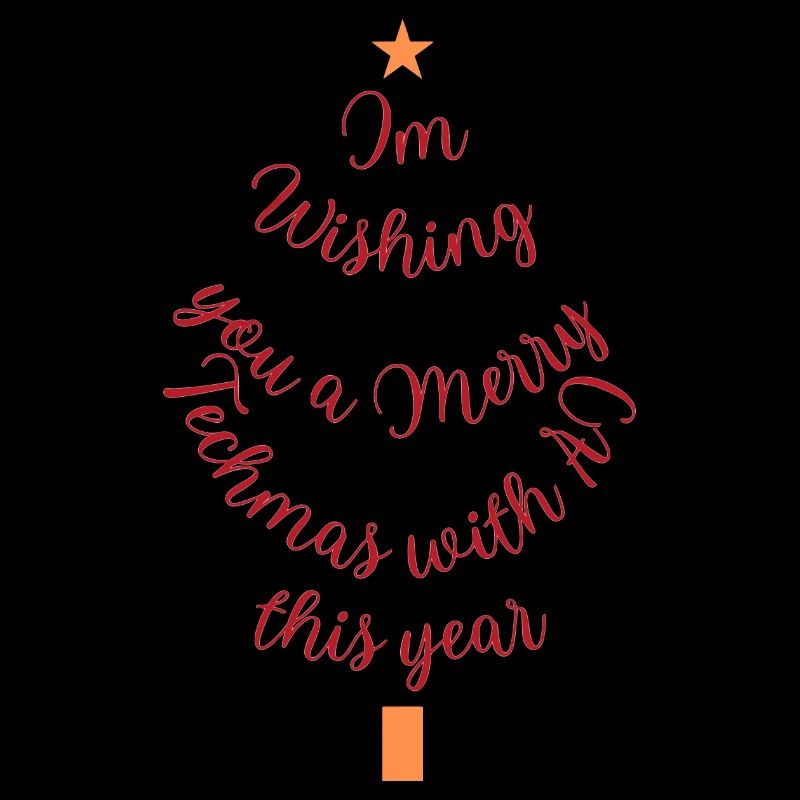 Persönlicher Weihnachtswunsch mit Stern und Geschenk