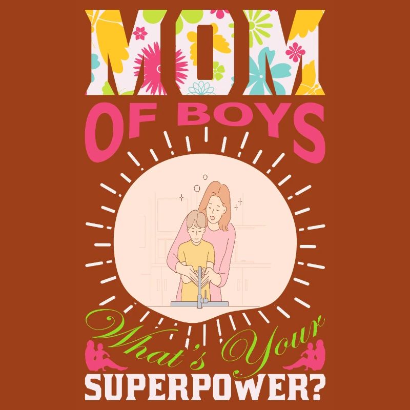 Jungen-Mama-Superkraft lustiges Muttertagsgeschenk