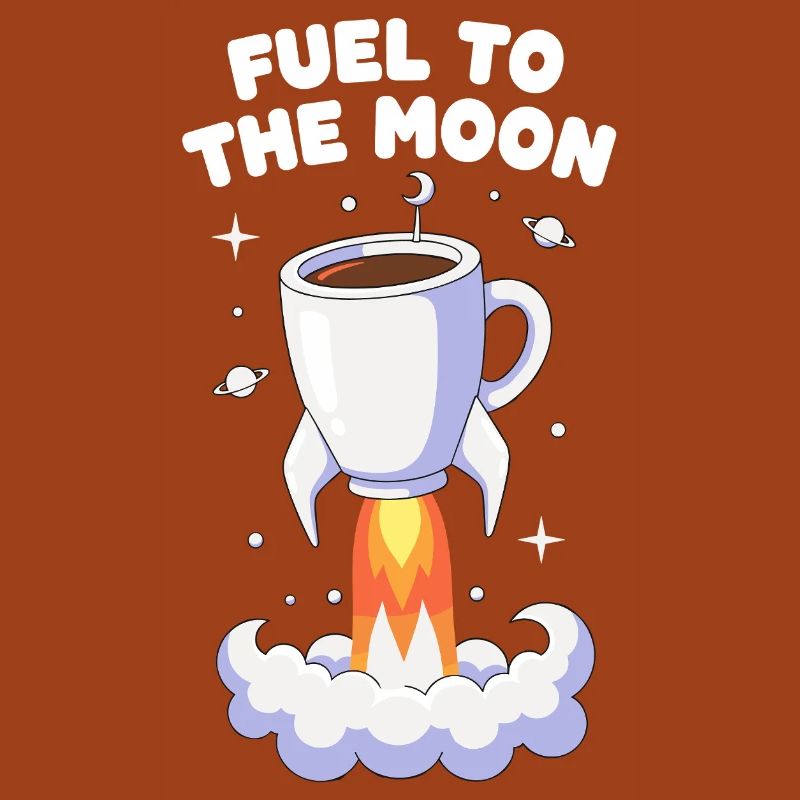Coffee Rocket Moon Flight