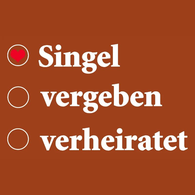 Relationship Status Selection Single with Heart Symbol