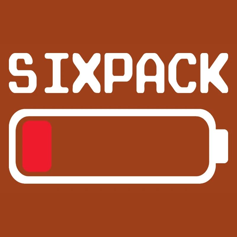 Six-pack – Fun outfit with a low battery