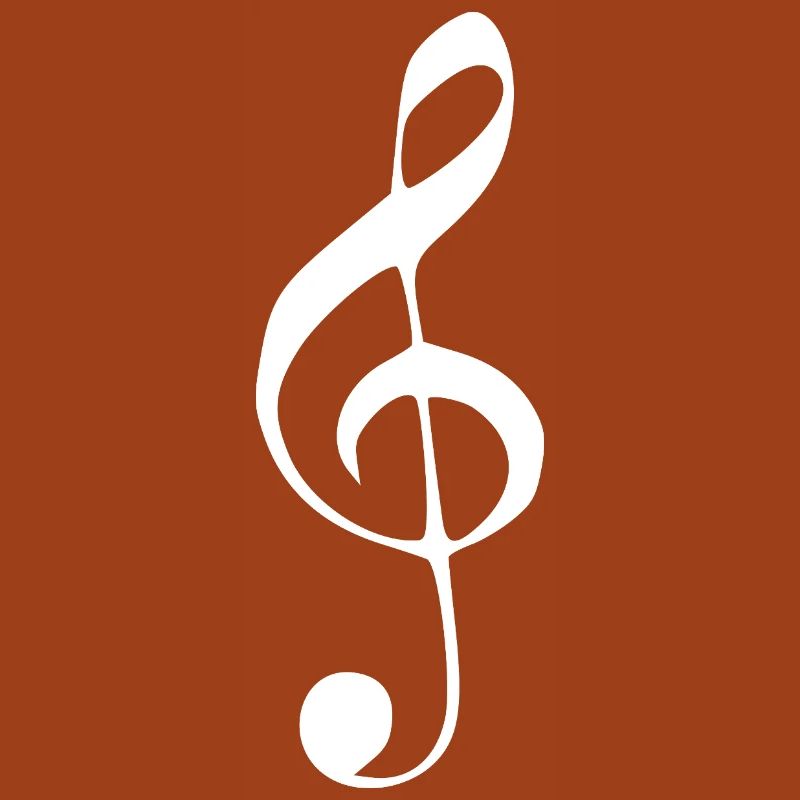 Note de clé de musique note note blanche