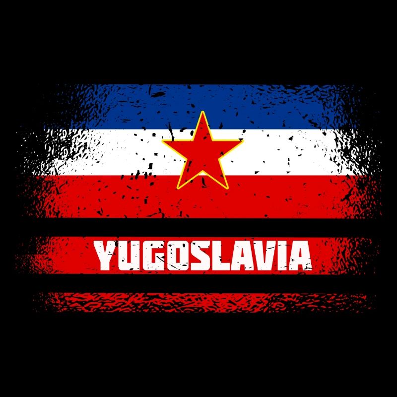 Yugoslavia vintage flags