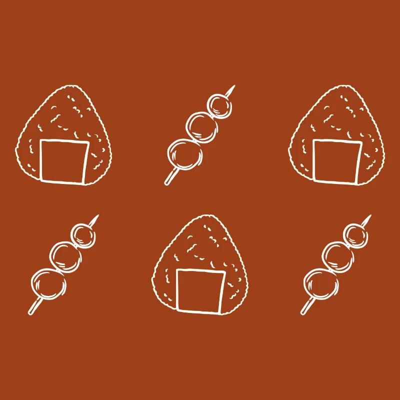 Onigiri and Dango - Rice Balls - Snacks - Japan